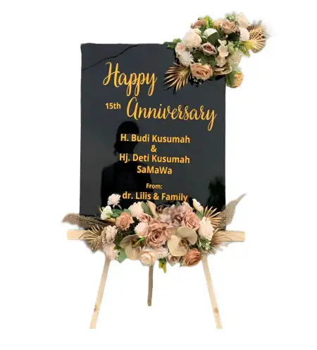 Papan Bunga Akrilik Garden Party Sentul